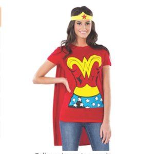 Wonder Woman T-Shirt with Cape and Headband